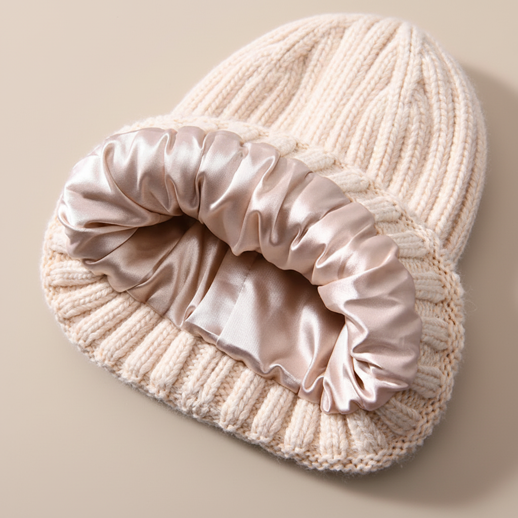 Magda – Dzianinowa Czapka Damska z Wywijanym Brzegiem