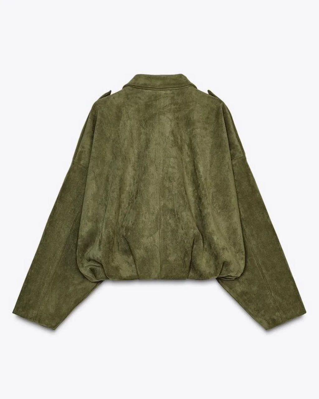 Olga – Oversize Kurtka Damska z Imitacji Zamszu