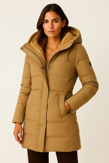 Hannah – Hooded Puffer Jacket with Soft Fleece Lining for Women