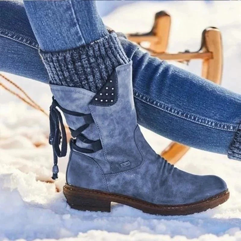 Nora – Cozy Buckle Ankle Boots for Women