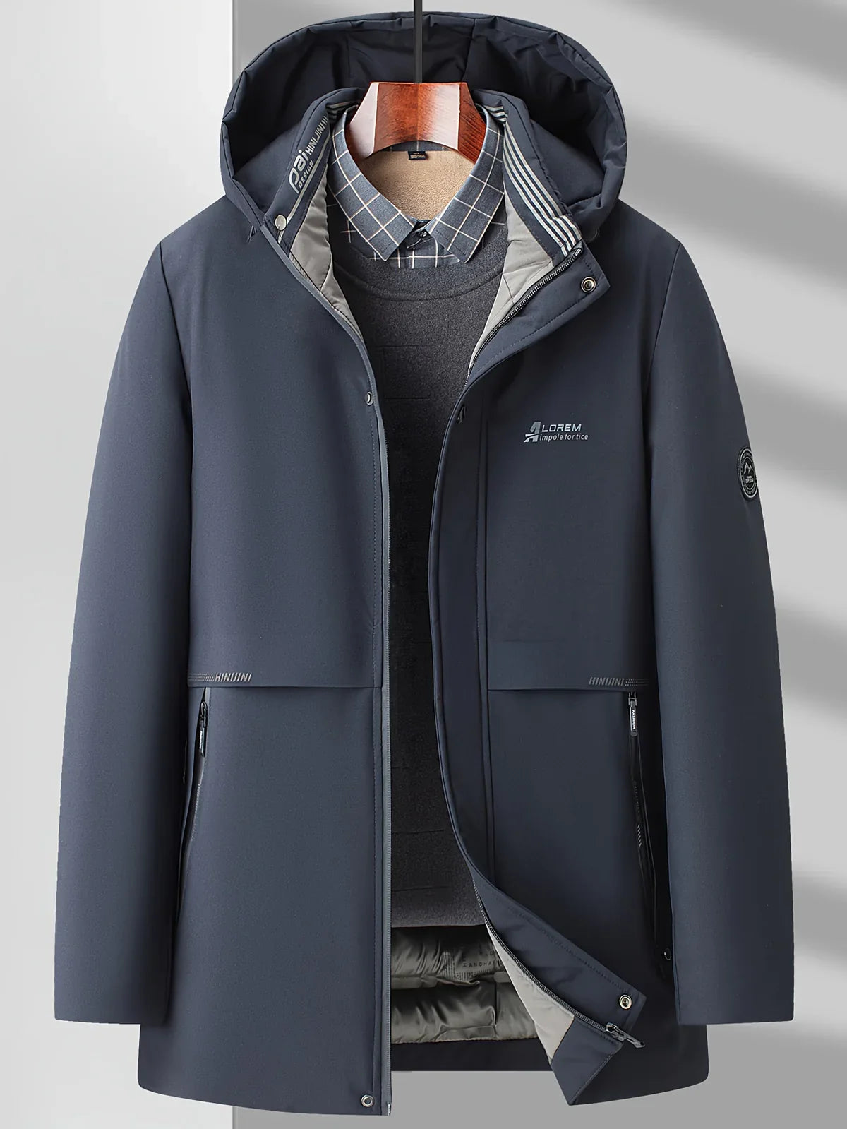 Daniel – Hooded Insulated Tech Coat for Men