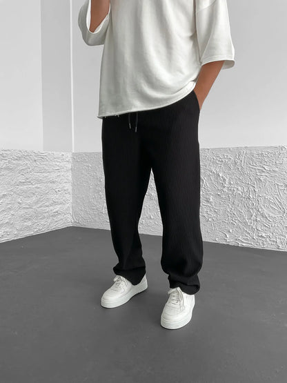 Ryan – Relaxed Ribbed Lounge Trousers for Men