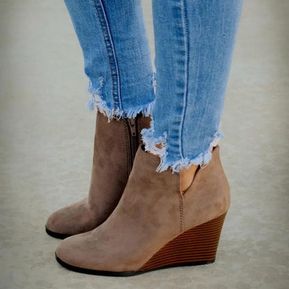 Lucía – Wedge Heel Ankle Boots for Women
