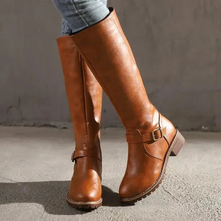 Bottes Élégantes en Cuir pour Femmes - Marie Montel