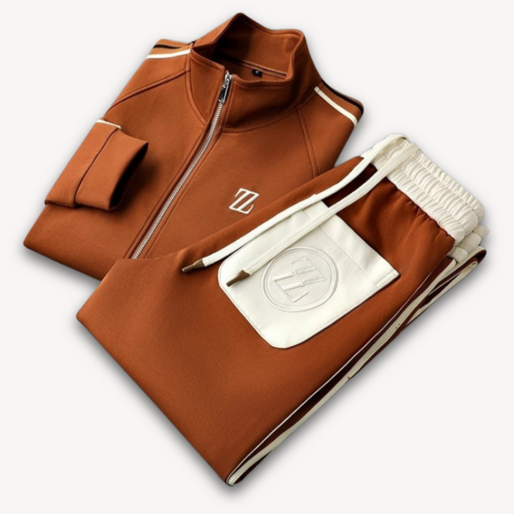 Adam – Męski Dres Sportowy z Kontrastowymi Lampasami