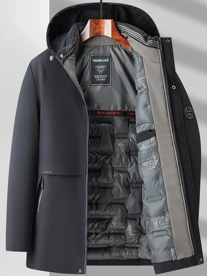 Daniel – Hooded Insulated Tech Coat for Men