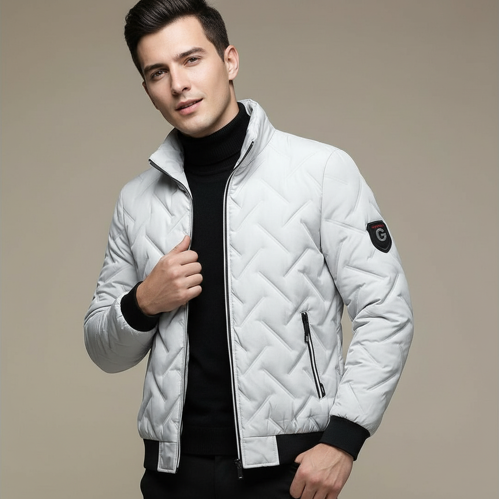 Cole – Quilted Stand-Collar Winter Jacket for Men
