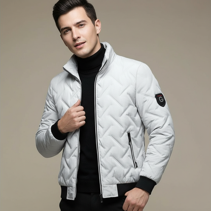 Cole – Quilted Stand-Collar Winter Jacket for Men