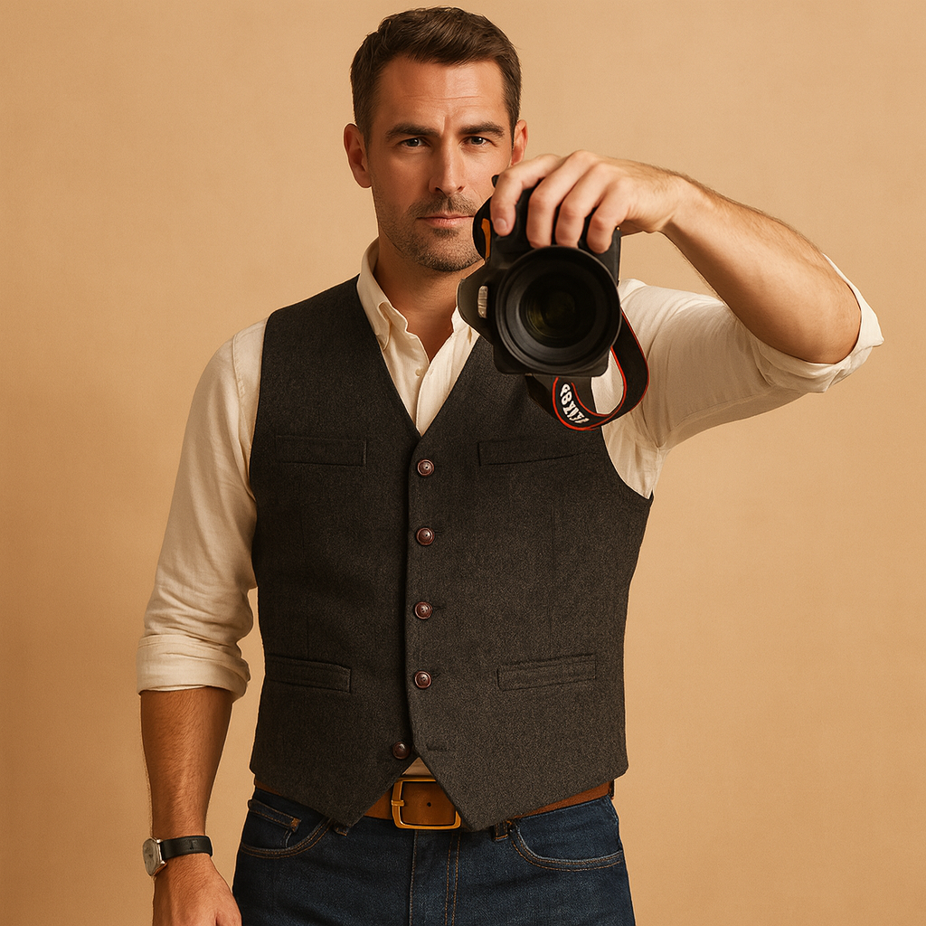 James – Tailored Buttoned Waistcoat for Men