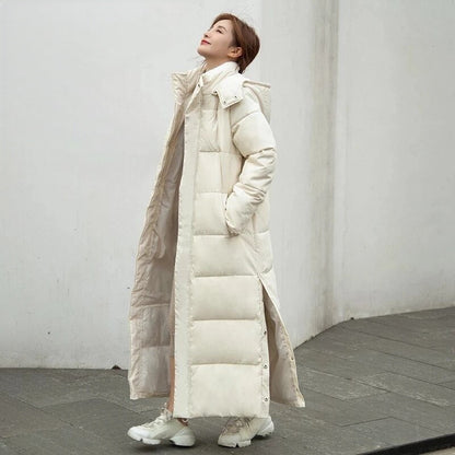 Sophie – Longline Quilted Winter Coat for Women