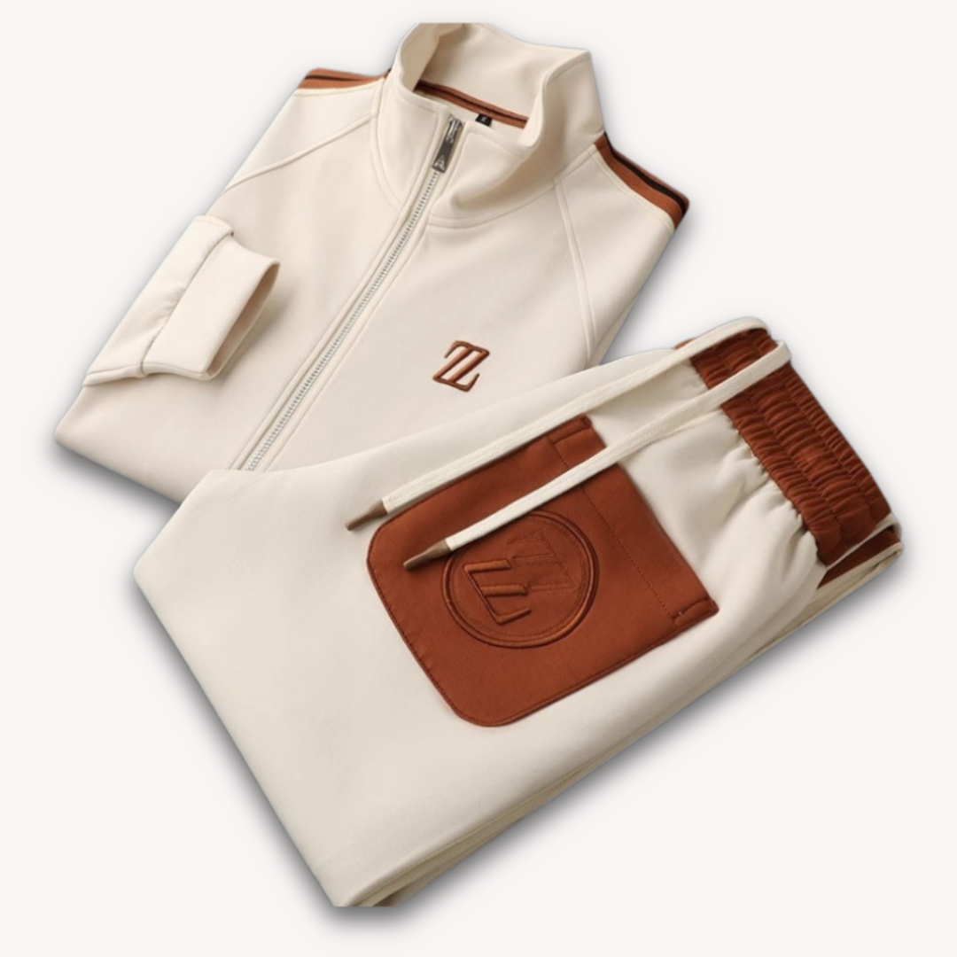 Adam – Męski Dres Sportowy z Kontrastowymi Lampasami