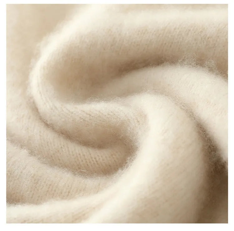 Agnieszka – Damski sweter z wełny kaszmirowej z półgolfem