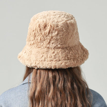 Mila – Faux Fur Bucket Hat for Women