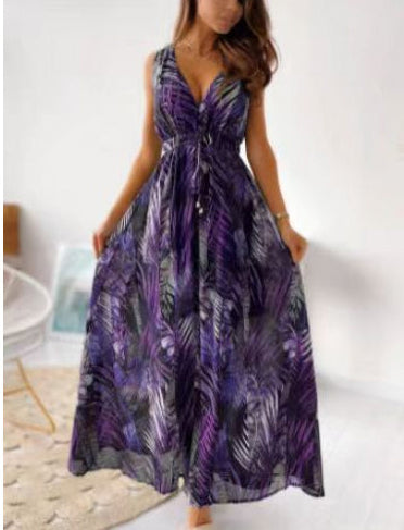 Natalia - Sukienka maxi w kwiaty
