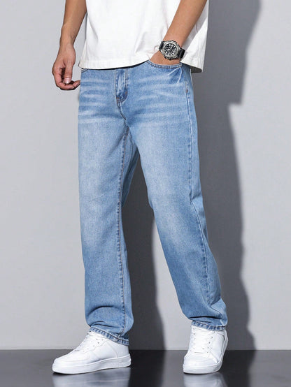 Ethan – Relaxed Straight-Leg Denim Jeans for Men