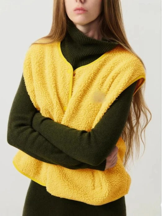 Kasia – Modna Kamizelka z Fakturą Oversize Damska