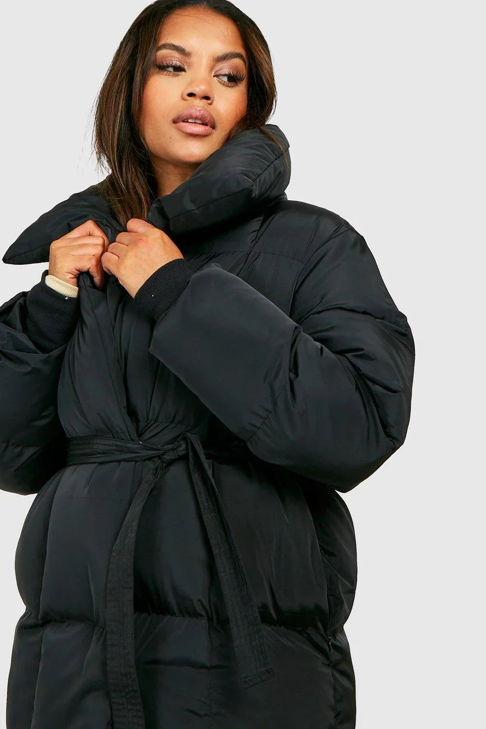 Isla – Belted Puffer Winter Coat for Women