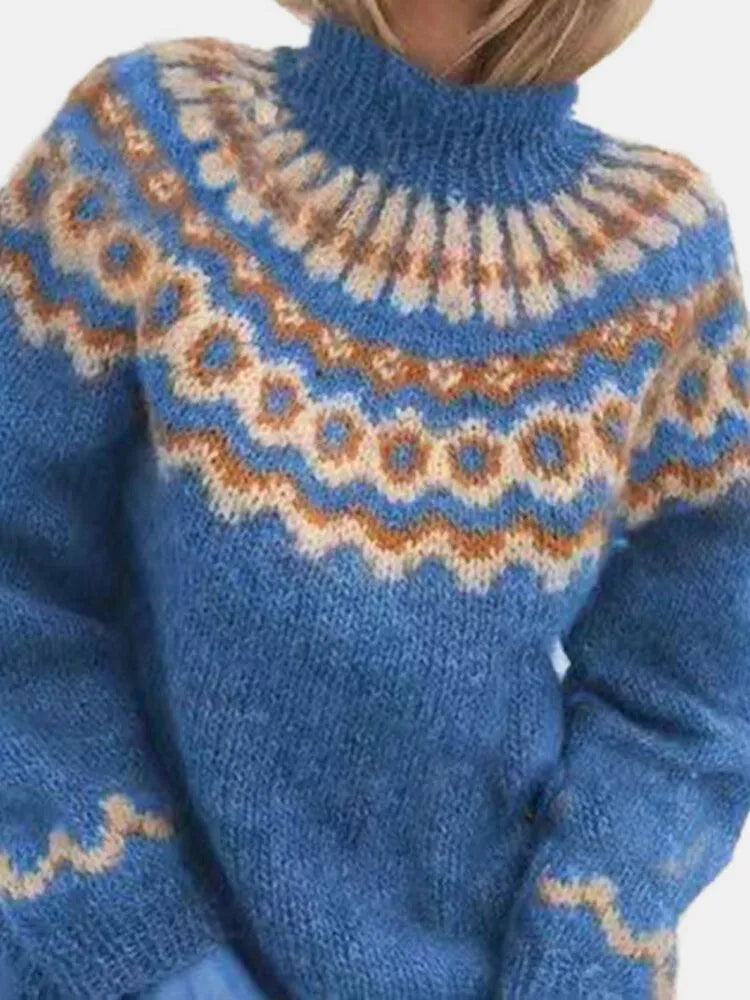 Freya – damski sweter z wełny kaszmirowej z golfem