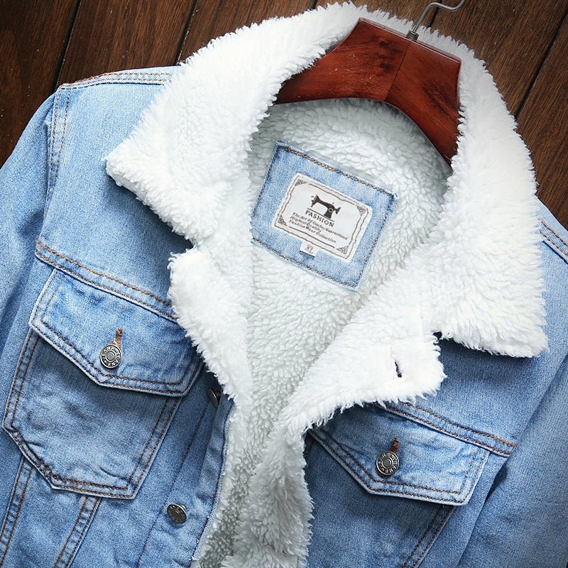 Jake – Sherpa-Lined Denim Jacket for Men
