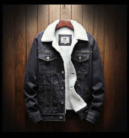 Jake – Sherpa-Lined Denim Jacket for Men