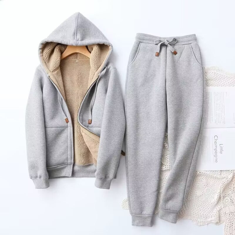 Clara – Hooded Zip-Up Lounge Set Womens
