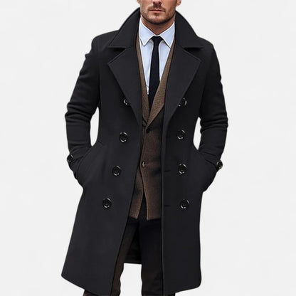 Mateo – Tailored Double-Breasted Men’s Long Coat