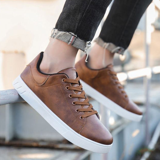 Patryk - Skórzane sneakersy męskie