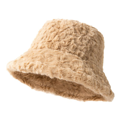 Mila – Faux Fur Bucket Hat for Women
