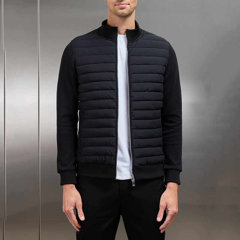 Ethan – Męska pikowana bluza z zamkiem