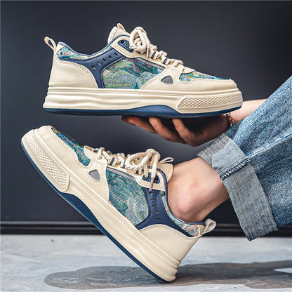 Dario – Męskie sneakersy z kolorowymi wstawkami