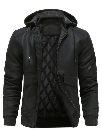 Jonas – Men’s Quilted Hooded Utility Jacket