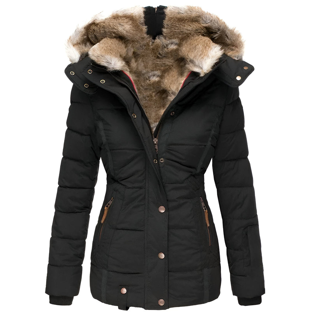 Ava – Faux Fur Lined Quilted Winter Jacket for Women