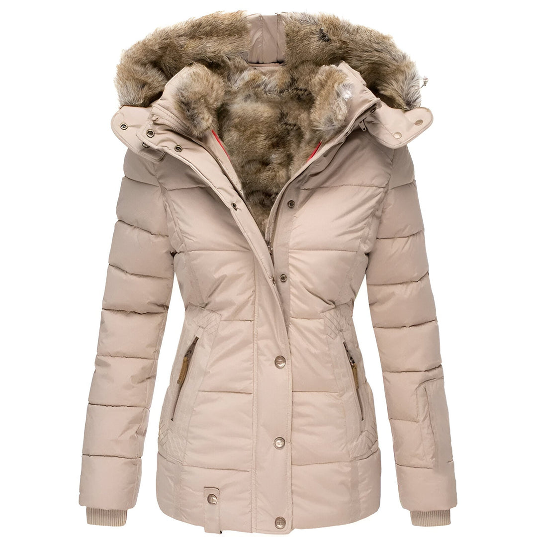 Ava – Faux Fur Lined Quilted Winter Jacket for Women