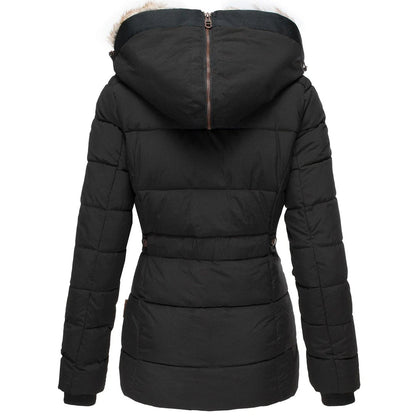 Ava – Faux Fur Lined Quilted Winter Jacket for Women