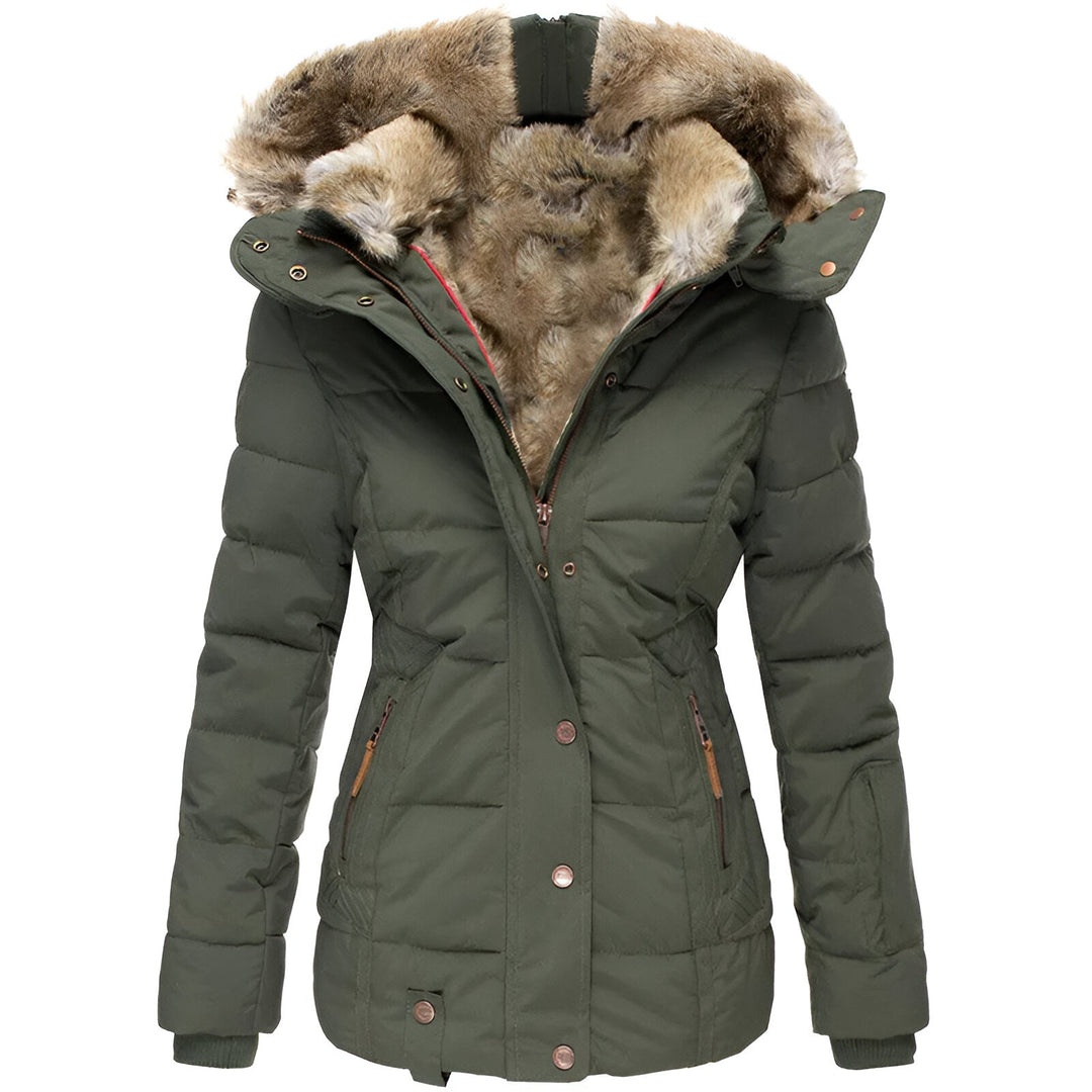 Ava – Faux Fur Lined Quilted Winter Jacket for Women