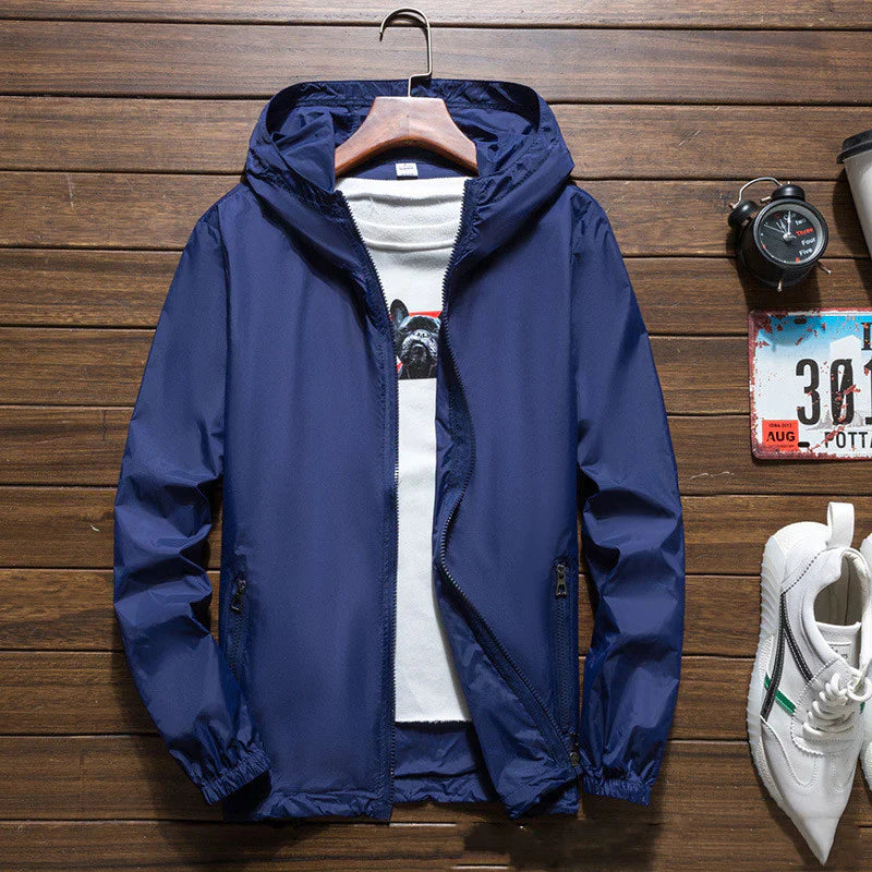 Ethan – Lightweight Hooded Zip Jacket Menswear