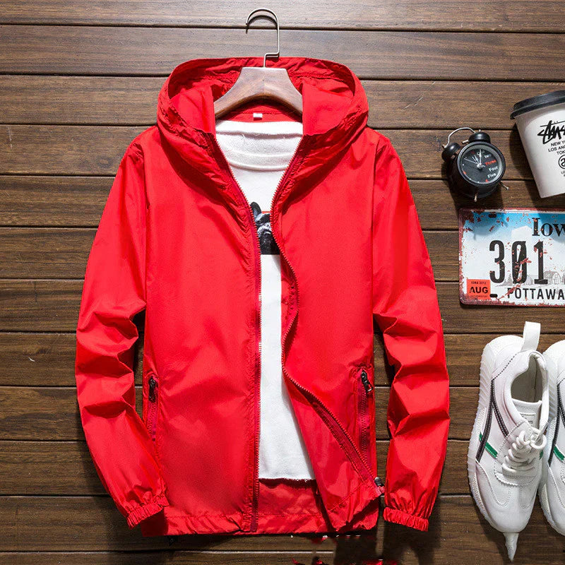 Ethan – Lightweight Hooded Zip Jacket Menswear