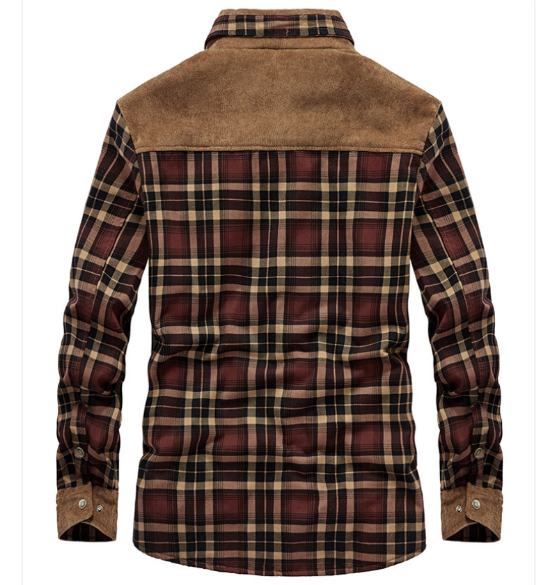Marco – Insulated Check-Look Overshirt Jacket for Men