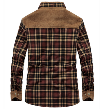 Marco – Insulated Check-Look Overshirt Jacket for Men