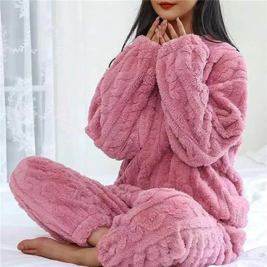 Amelia – Cashmere-Feel Plush Lounge Set for Women