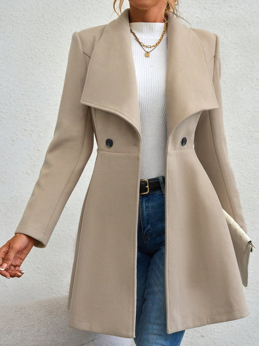 Klara – Płaszcz Elegancki z Klapami