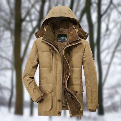 Mason – Fleece-Lined Hooded Winter Jacket for Men