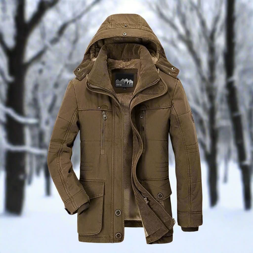 Mason – Fleece-Lined Hooded Winter Jacket for Men