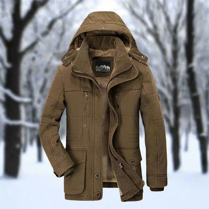 Mason – Fleece-Lined Hooded Winter Jacket for Men