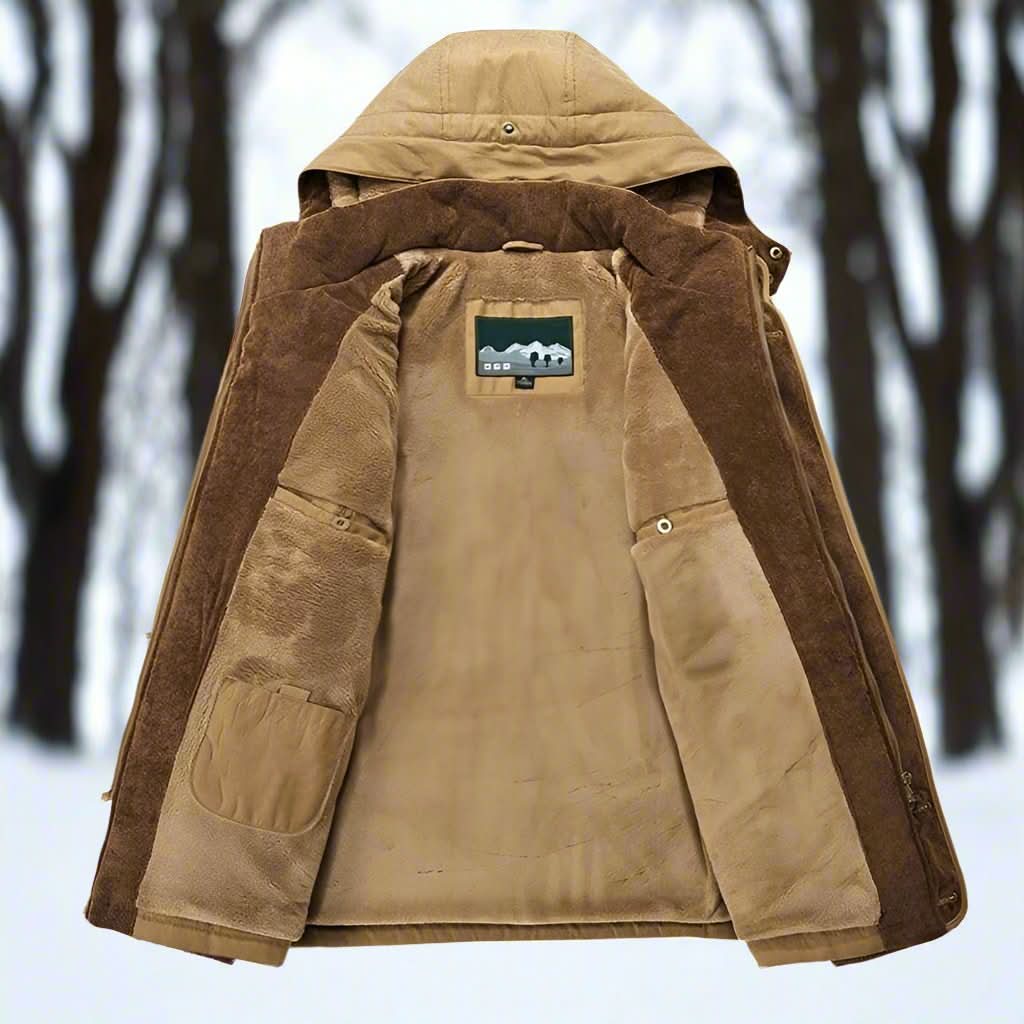 Mason – Fleece-Lined Hooded Winter Jacket for Men