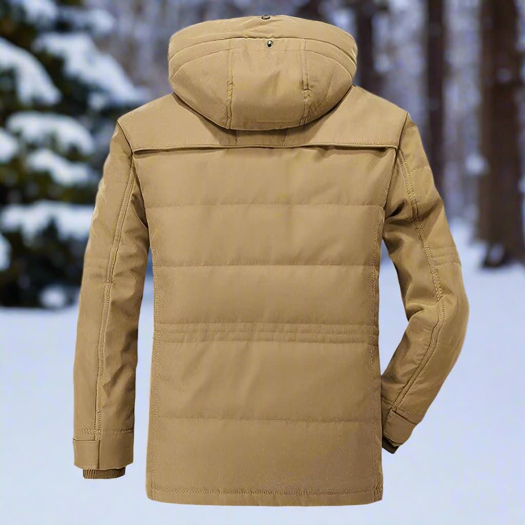 Mason – Fleece-Lined Hooded Winter Jacket for Men