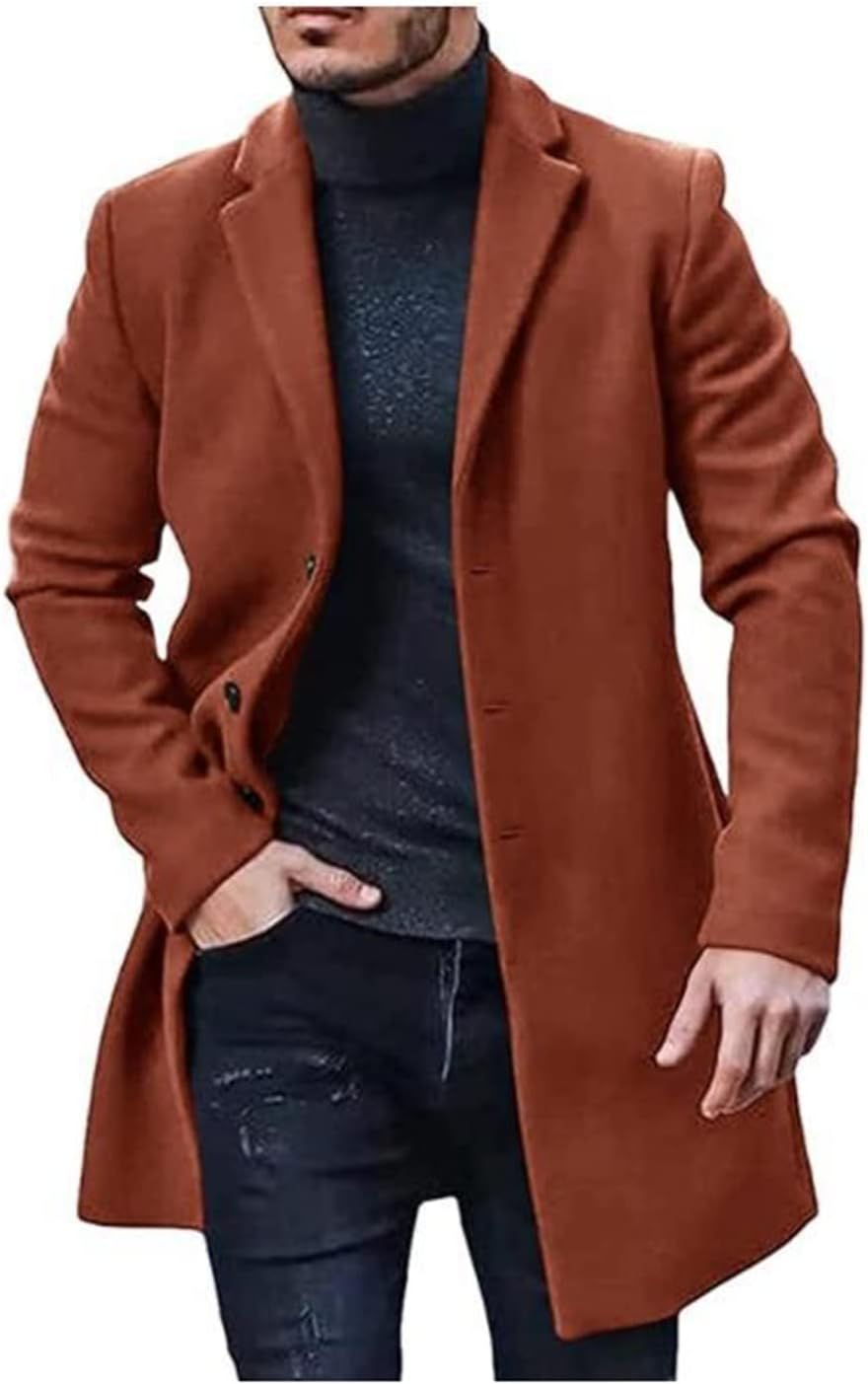 Daniel – Tailored Wool-Blend Overcoat for Men