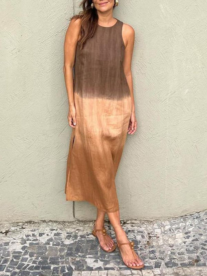 Inez – Letnia sukienka maxi w stylu ombre