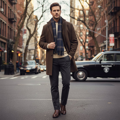 Andrés – Tailored Men’s Wool-Like Coat