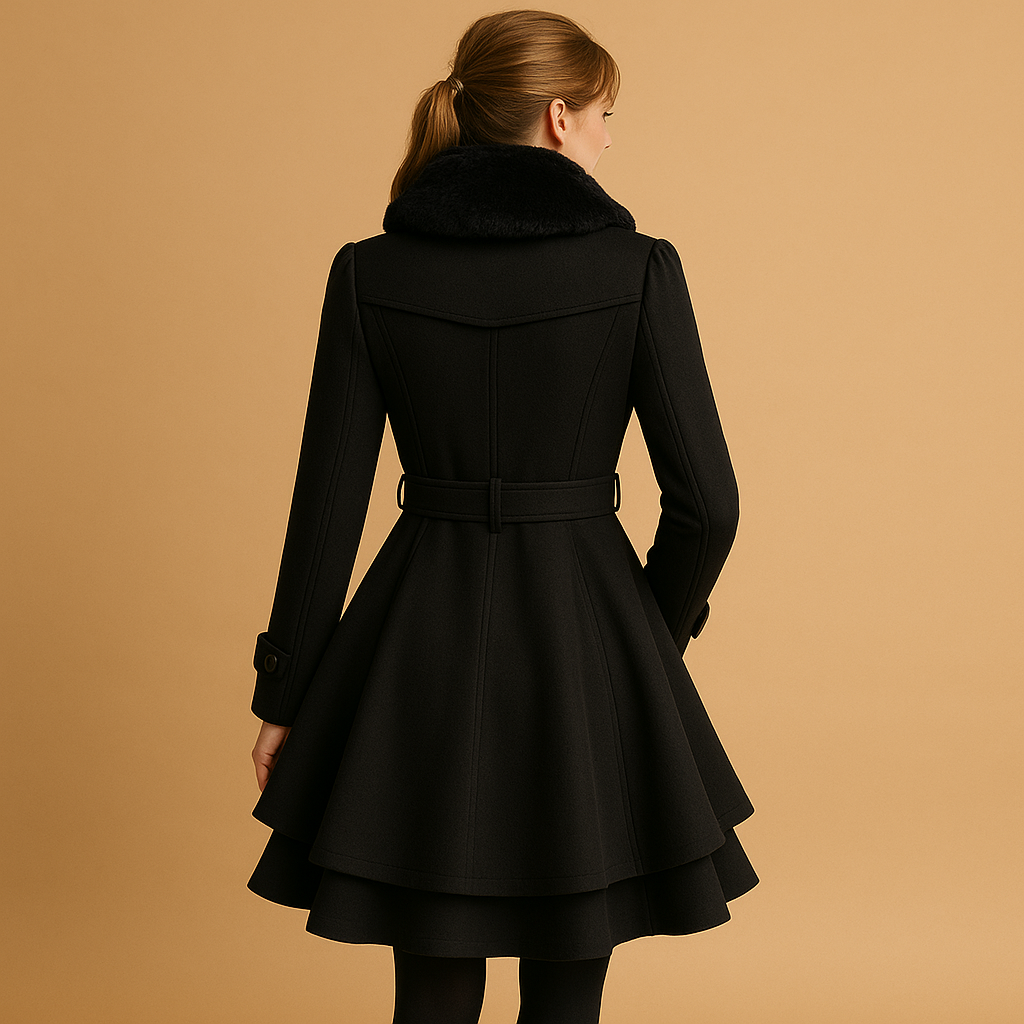 Isabella – Belted Double-Breasted Women’s Winter Coat